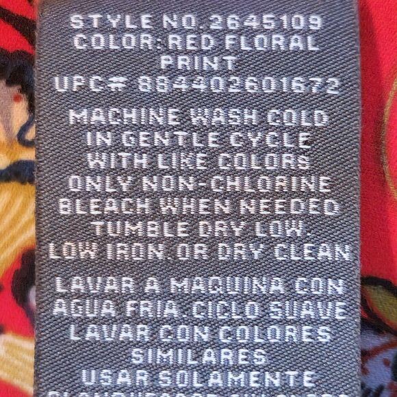 Chelsea & Theodore top Women's medium Tulip hem Crossover Long sleeves V-neck - Picture 14 of 14